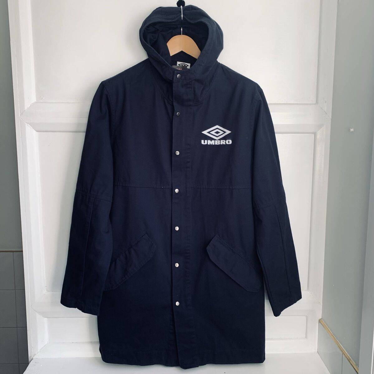 Umbro Drill Parka Mens Large Navy Blue 90s Maine Road Liam Umbro Drill Parka Mens Large Navy Blue 90s Maine Road Liam