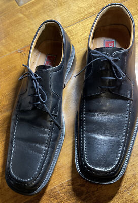 J‎ Fenestrier Dario Soft Noir Derby Shoes Mens Size 8.5 Black Leather Dress Joseph J. Fenestrier Mens Derby Oxfords Sz UK 8, Us 7, Black  main image 2