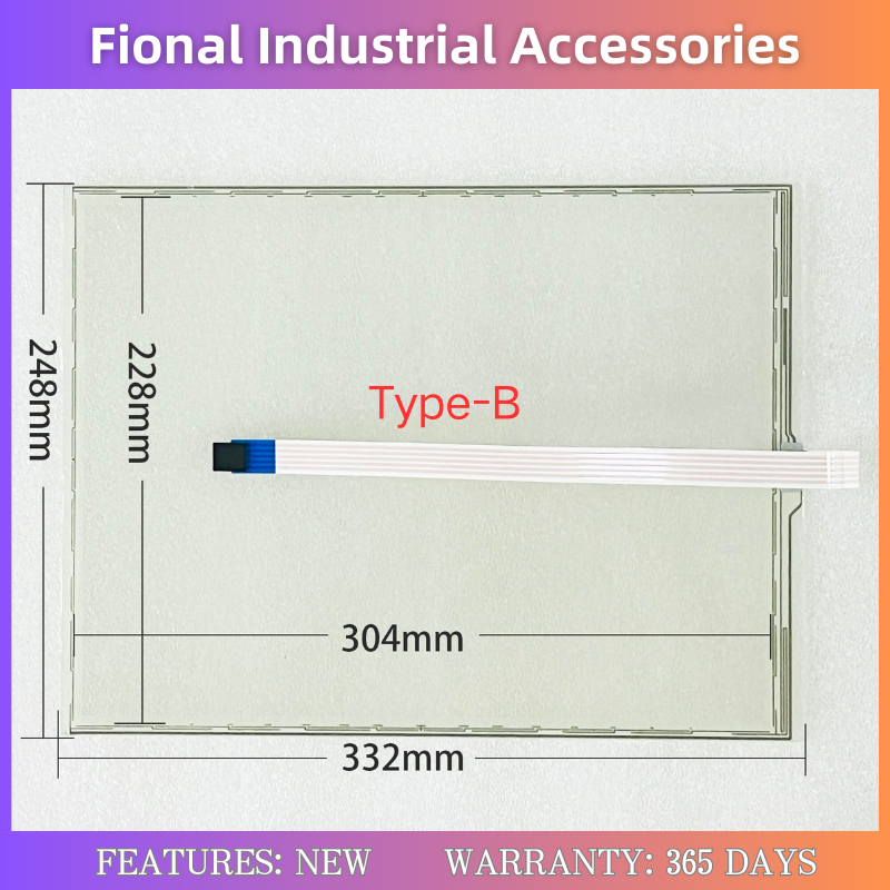 Touch Screen Panel Glass Digitizer For Panel PC 800 5PC820.1505-00 ...