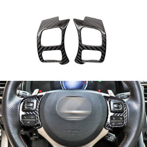 Car Carbon Fiber Steering Wheel Lower Cover Trim Fit For Lexus CT200H NX200t
