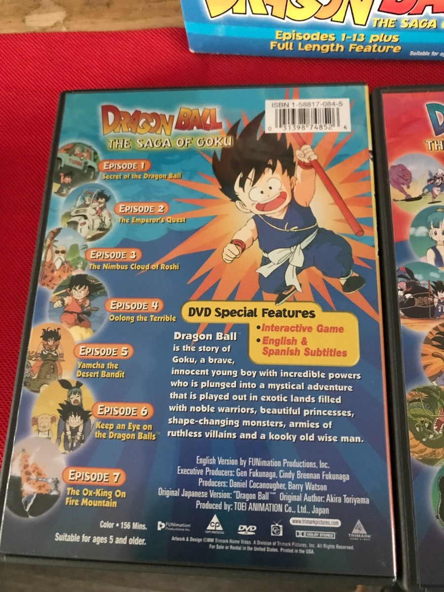 Dragon Ball - The Saga of Goku (DVD, 2000) GOOD CONDITIONS