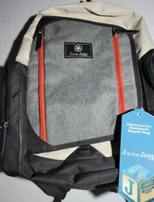  J is for JEEP Backpack/Diaper Multi Zip Pockets Multi Color Jeepin And Hiking  