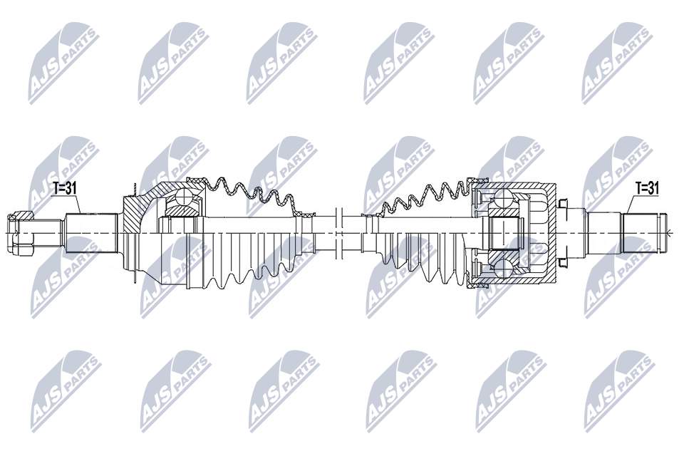 NPW-MZ-080 NTY Drive Shaft for MAZDA - Image 5