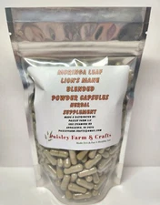 Blended Moringa Leaf/Lion's Mane Powder Capsules - 300 Pk