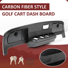 Dash Assembly Cover Carbon Fiber Style For EZGO TXT Medalist Golf Cart 1994-2013