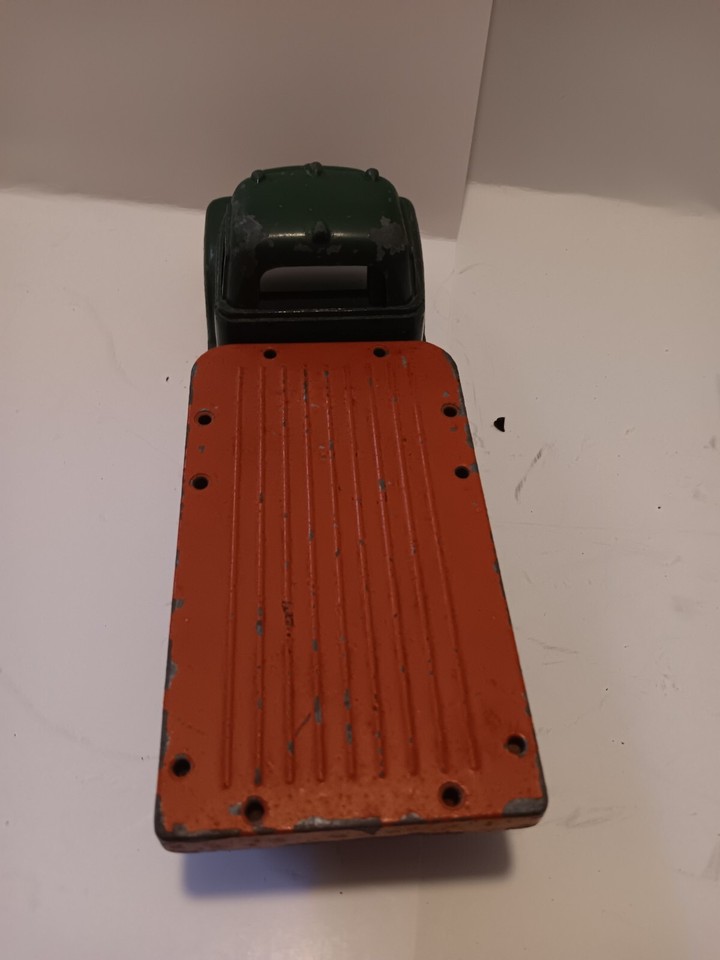 Vintage Structo Truck 9" Flat Bed Stake Truck 1950's Diecast Farm truck