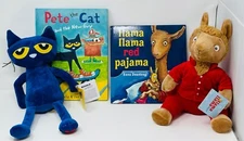 Kohl's Cares Pete the Cat/Llama Llama 14" Plush/Books Red Pajama New YOU CHOOSE