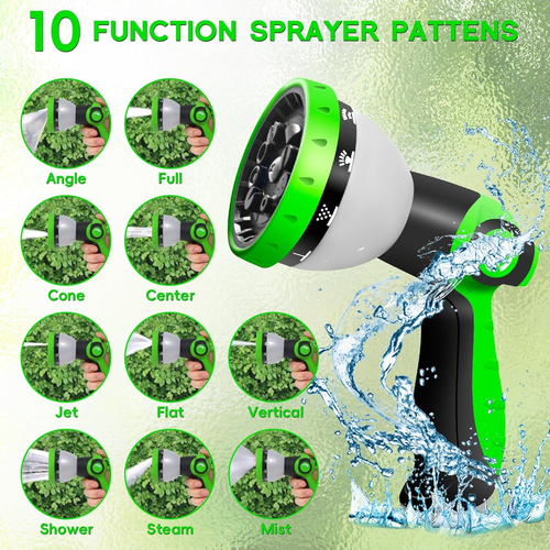 Garden Hose 75 FT, NON-EXPANDABLE Heavy-Duty Flexible & Lightweight Water Hose w - Picture 4 of 6