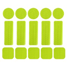 Reflective Stickers, 30Pcs Visibility Reflective Sticker, Fluorescent Green