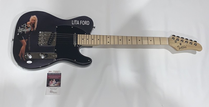 LITA FORD SIGNED CUSTOM ELECTRIC GUITAR KISS ME DEADLY AUTOGRAPHED JSA COA