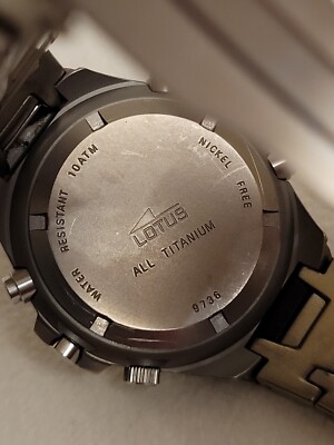 Lotus！ LOTUS Titanium 9736 Chronograph 10ATM Date Quartz Men's Wrist