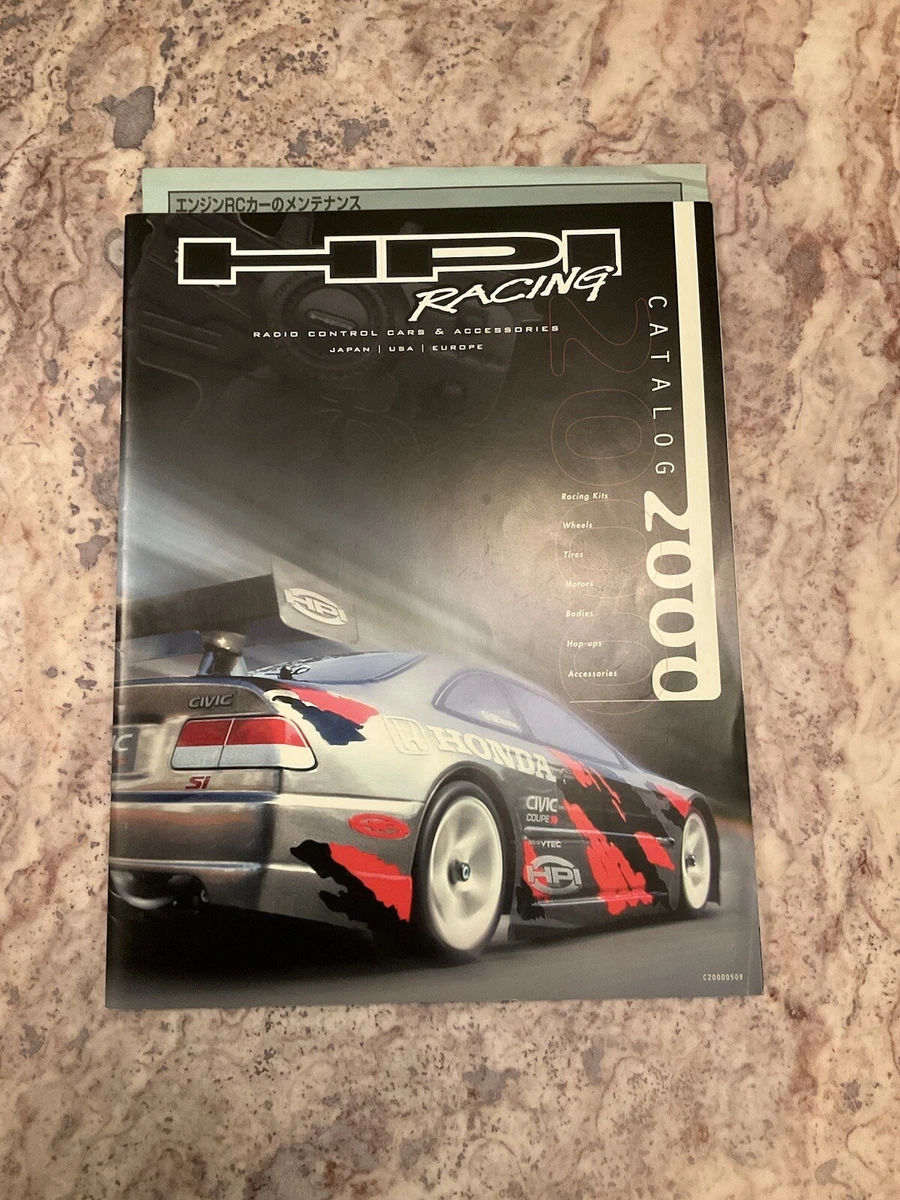 Vintage HPI Racing Japanese 2000 Catalog RC Car Truck RS4 Body Nitro Super Mini