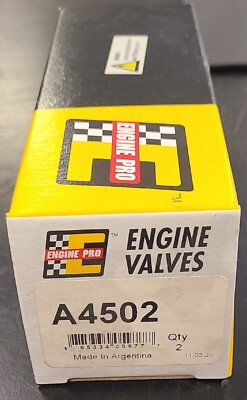 Engine Pro Engine Valves Set of 2 per Box A4502