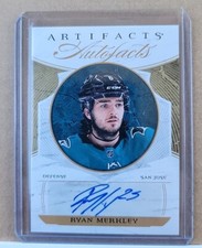 2022/23 Upper Deck Artifacts Autofacts Ryan Merkley #AF-RM SHARKS