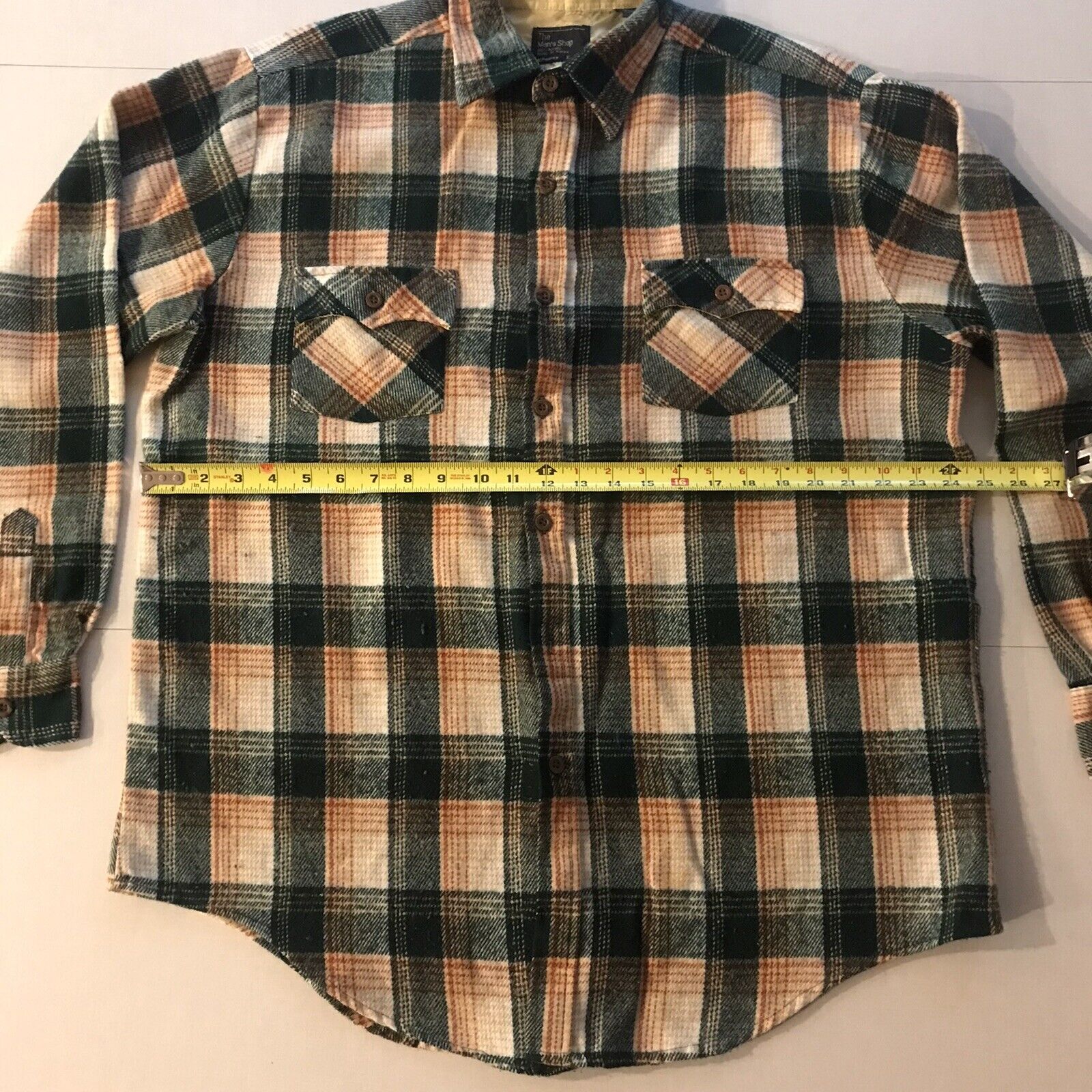 Vintage JC Penney Flannel Shirt Size XL Tall 80s - image 7