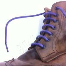 Waxed Thick Colored Cotton Shoelaces Round Casual BootLaces Athletic Shoestring