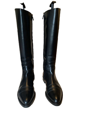 LOUIS VUITTON Stiefel Schwarz Gr. 39 Reitstiefel *TOP*