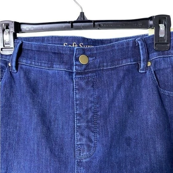 Leggings Soft Surroundings Triple S para mujer talla XL clásico armario denim básico Foto 3 de 4