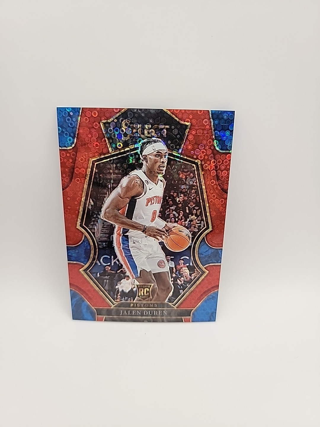 2022 Panini Select Jalen Duren Rookie RC Premier Level Red Disco Prizm /49 #176