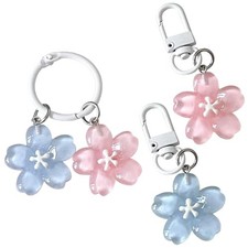 3pcs Flower Keychain,Cute Keychains for Women,Flower Key Chain
