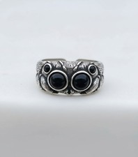 Bague Araignée Ajustable Acier Inoxydable Argenté Style Gothique Punk Y2K Homme 