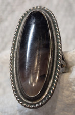 Vintage Native American Ring, Sterling Silver, Nice Stone