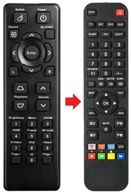 Fernbedienung geeignet für OPTOMA DS327
