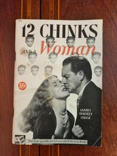 12 CHINKS AND A WOMAN J. H. CHASE 1948 AVON MONTHLY NOVEL #7  DIGEST SLEAZE GGA