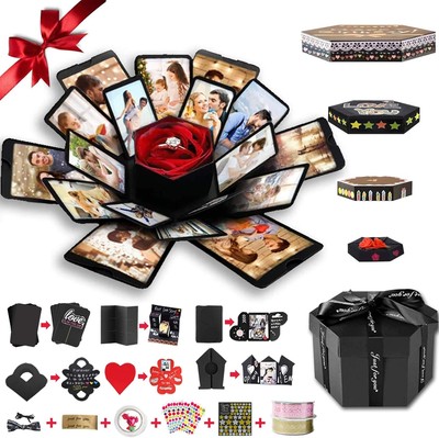Wanateber Explosion Box, DIY Explosion Box with 6 Faces, Main Part Assembled Han