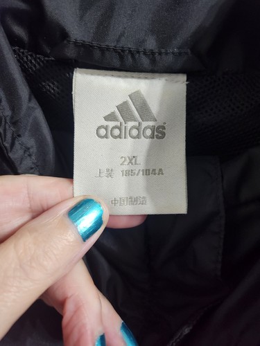 AC Milan 2009/10 Adidas Rain Jacket - Black Size 2XL Ladies Bench Training - Picture 3 of 6