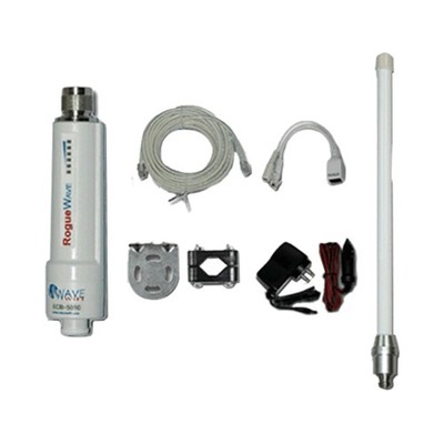 7mi Broadcast Range 2.4 GHz WiFi Range Extender w/Mount/Power Supply/25' Cable