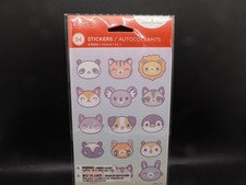 American Greetings Animal Face Stickers- 54pcs 4 sheets