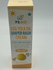 Pego Egg Yolk Oil Diaper Rash Cream for Baby 3.38oz Exp. 05/2028