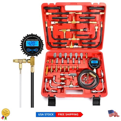 #ad Digital Fuel Injection Pressure Tester Kit 0 300 PSI for Accurate Diagnostics $136.98