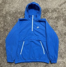 Pre-Owned Nike Rain/ Windbreaker Jacket Blue Mens Large