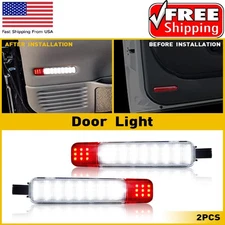 L+R Door Panel Courtesy Reflector Light For Chevrolet GMC & Hummer R+W Cadillac