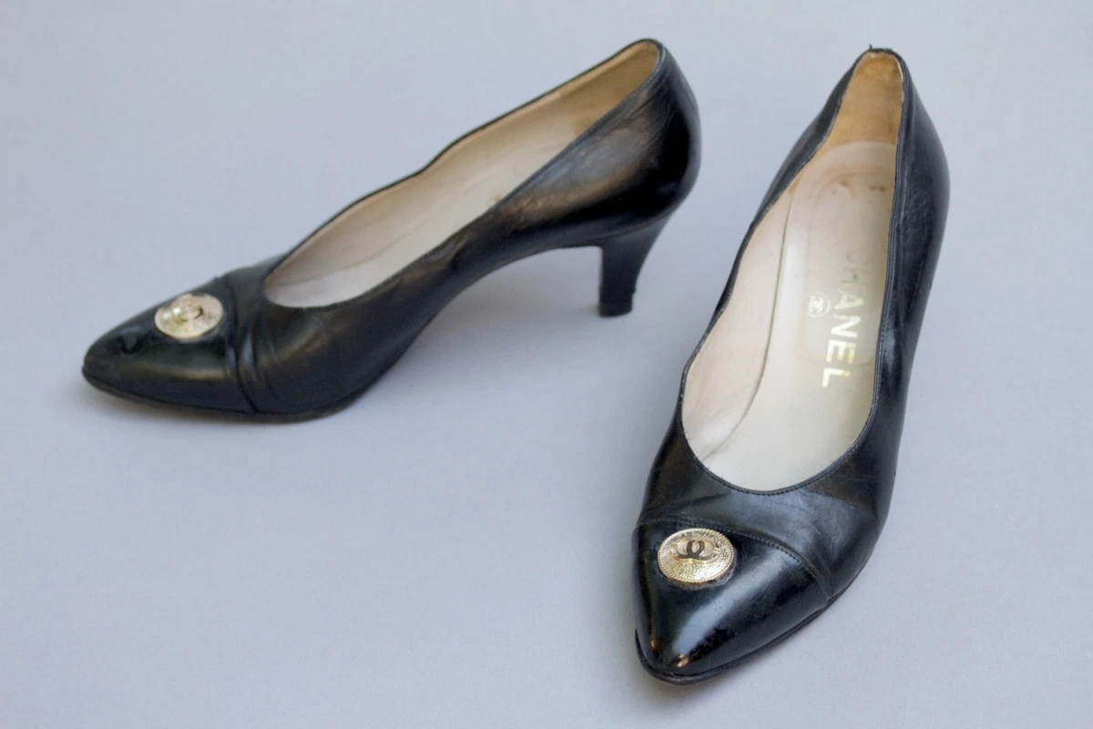 CHANEL Women's Pump Leather Upper with Vintage | eBay