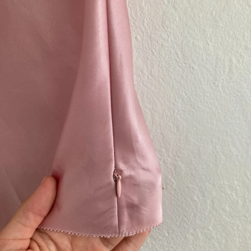 Vintage Jones Wear Surplice Babydoll Satin Tank Top Y2K 90s Fairy Whimsical 4 - Image 4 of 4