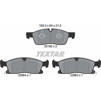 Textar 2519207 Bremsbelagsatz FüR Jeep Grand Cherokee VAN WK WK2