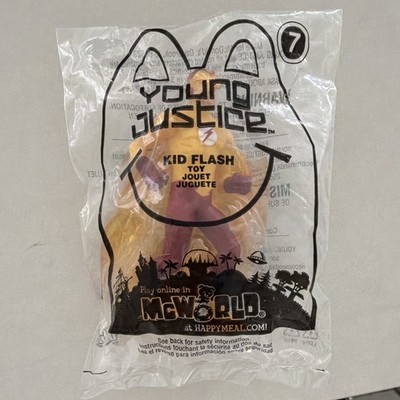 McDonald's Young Justice Kid Flash Happy Meal Toy #7 2011 Sealed in Bag