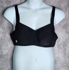 Torrid Active Sports Bra 42B Solid Black Mid Impact Underwire Stretch