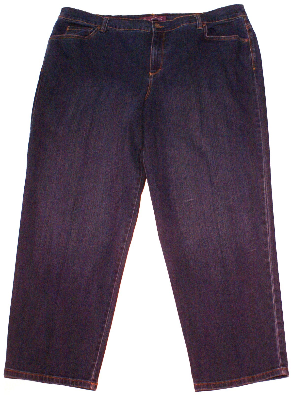 Gloria Vanderbilt Amanda Women's Plus 22W S Blue Denim Taper