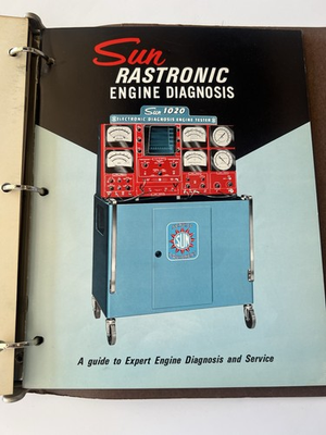 #ad Vintage 1960s Sun Electric Corp Instruction Manual Binder Auto Tester Service $99.89