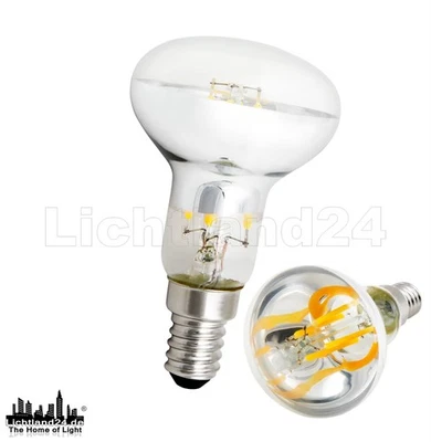 MCSHINE® E14 LED Filament Reflektor Strahler R50 - 4W (= 60W) 3000K warmweiß Lampe