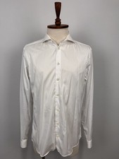 ETON Super Slim Cambridge White 100 Cotton Dress Shirt Sz 43