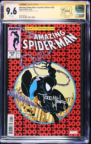 Amazing Spider-Man Facsimile #300 Marvel Signed Todd Mcfarlane CGC 9.6 NM+  1