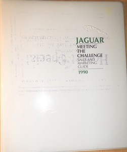 Jaguar 1990 Meeting the Challenge Sales Guide
