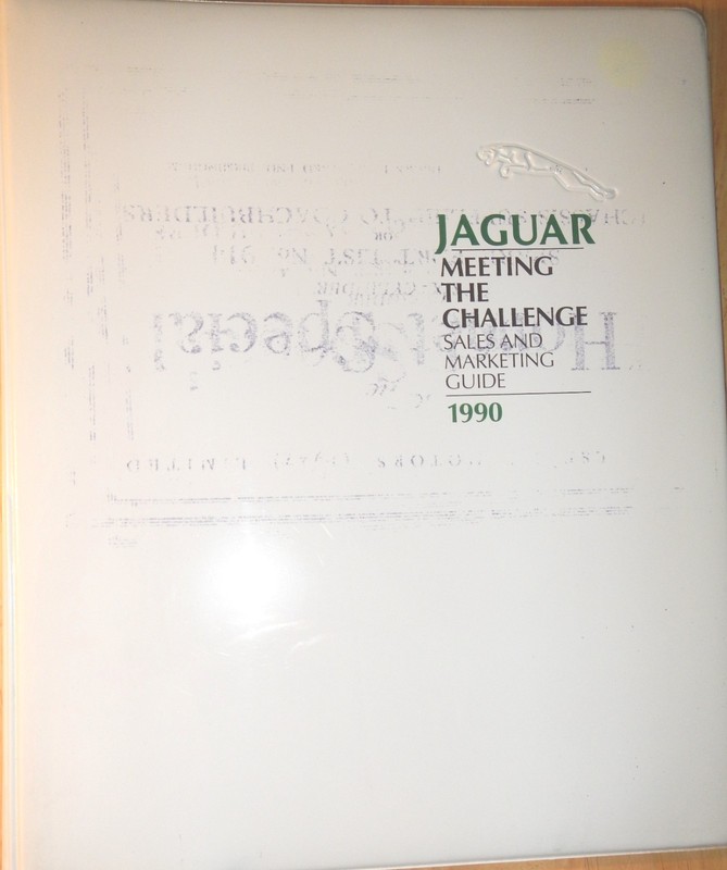 Jaguar 1990 Meeting the Challenge Sales Guide