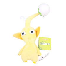 Pikmin Yellow I700 Sanei Beanie Plush 7" Stuffed Toy Doll Japan