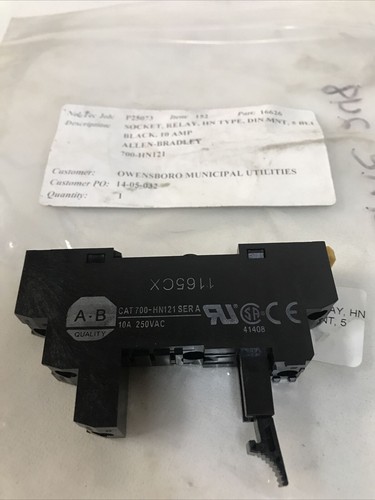 Allen Bradley 700HN121 Ser.A 10 Amp 250 VAC Relé Enchufe Montaje DIN - Imagen 1 de 7